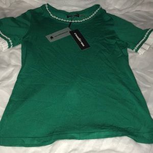 NWT KARL LAGERFELD green top